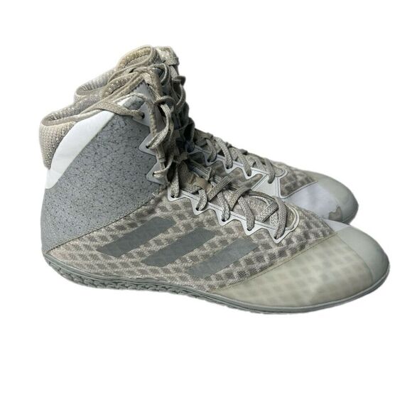 Adidas Mat Wizard Hype White/Silver Wrestling Shoes (EF2113) Size 6.5